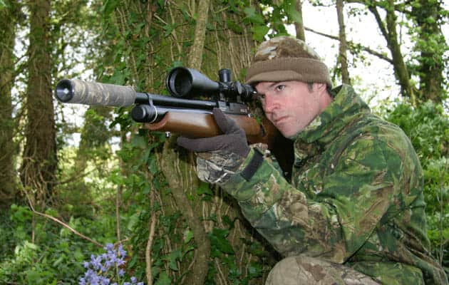 shooting rats with an air rifle