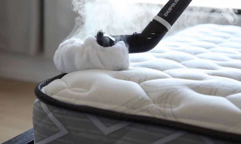 bed bug steamer on mattress