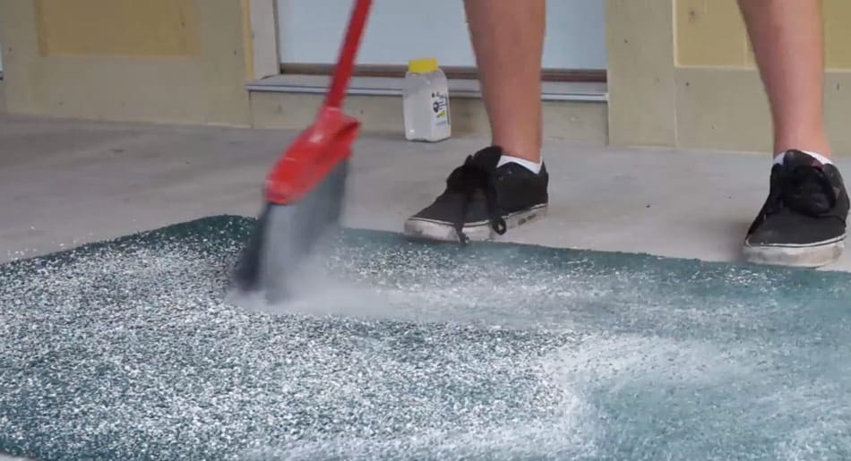 Diatomaceous Earth on area rug