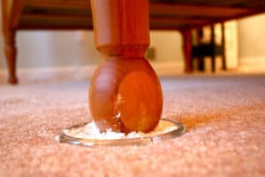 Diatomaceous Earth on bed posts