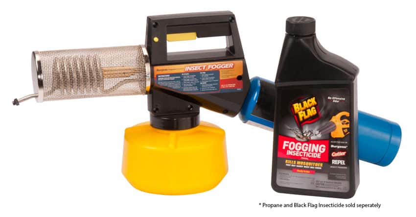 use the burgess 1443 insect fogger with black flag